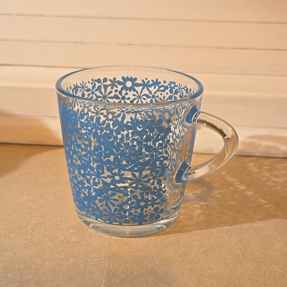 IKEA Other - IKEA Small Floral Glass Coffee Mug
